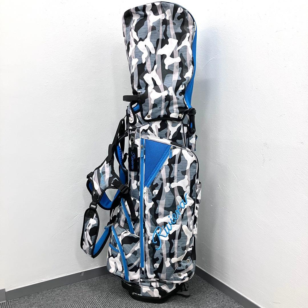 Riviera リビエラ ゴルフ キャディーバッグ 迷彩 RCB-181 美品