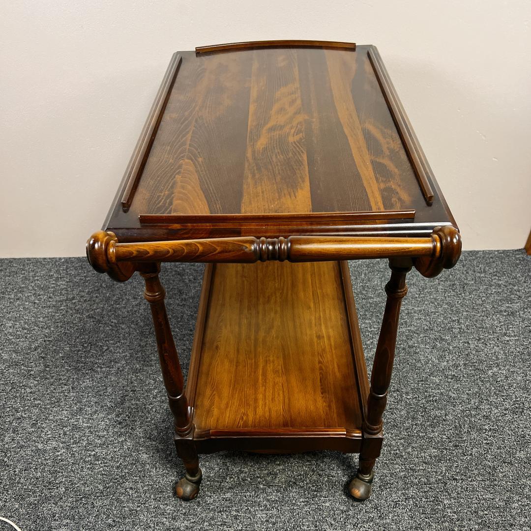 稀少 オールド カリモク ワゴン キッチンワゴン テーブル キャスター付