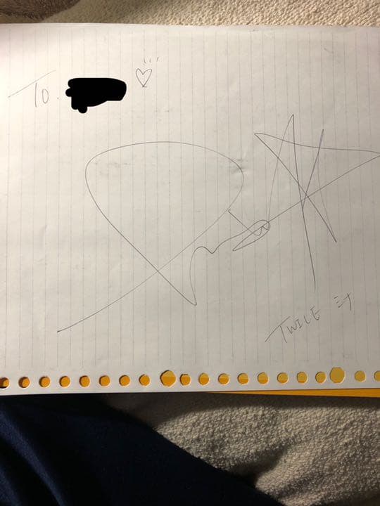 Twice ミナ mina トゥワイス ミナ　直筆サイン