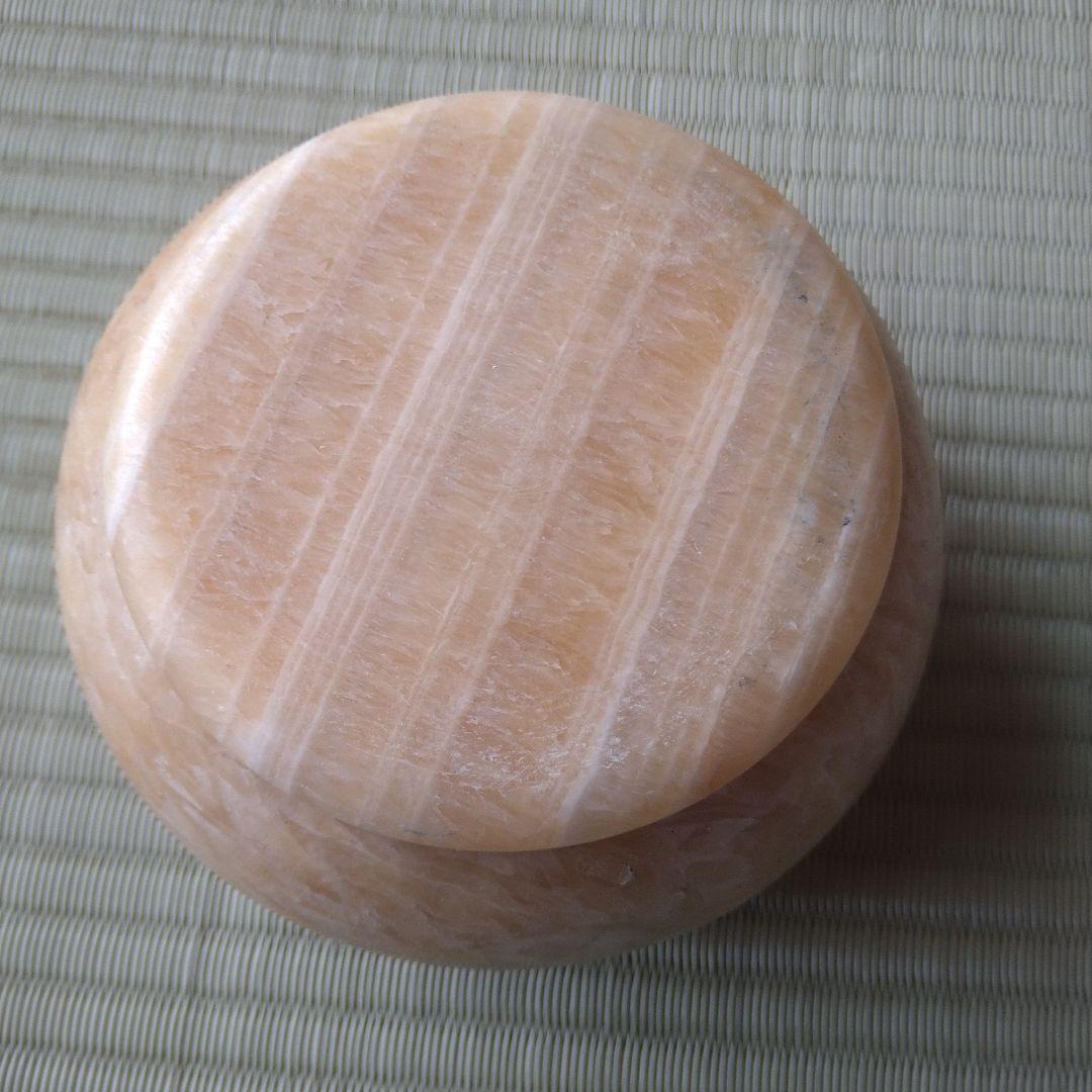 3*3様 瑪瑙(メノウ)碁石 大理石碁笥(ゴケ)