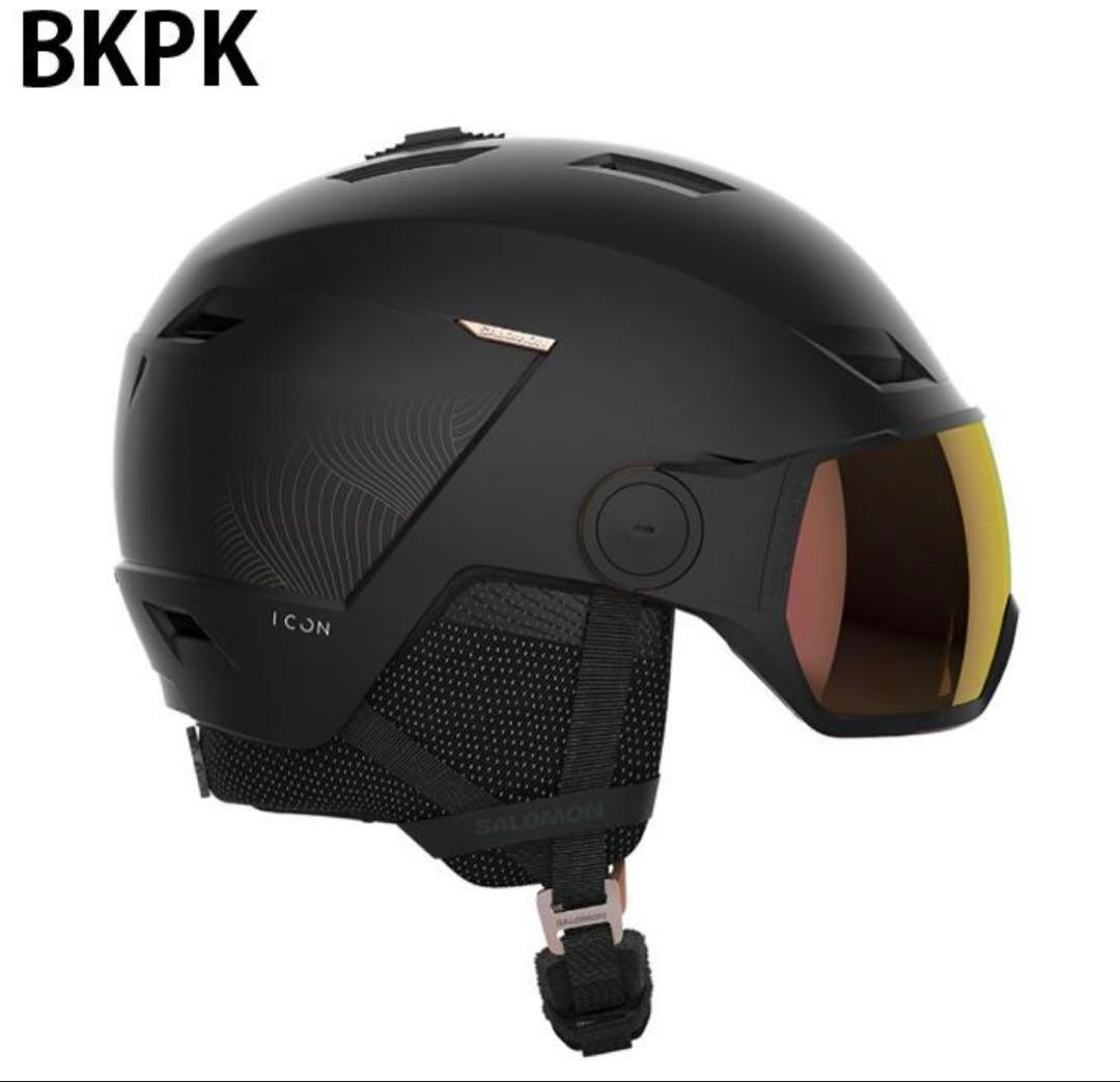 ICON ブラック ヘルメット ミラーレンズ