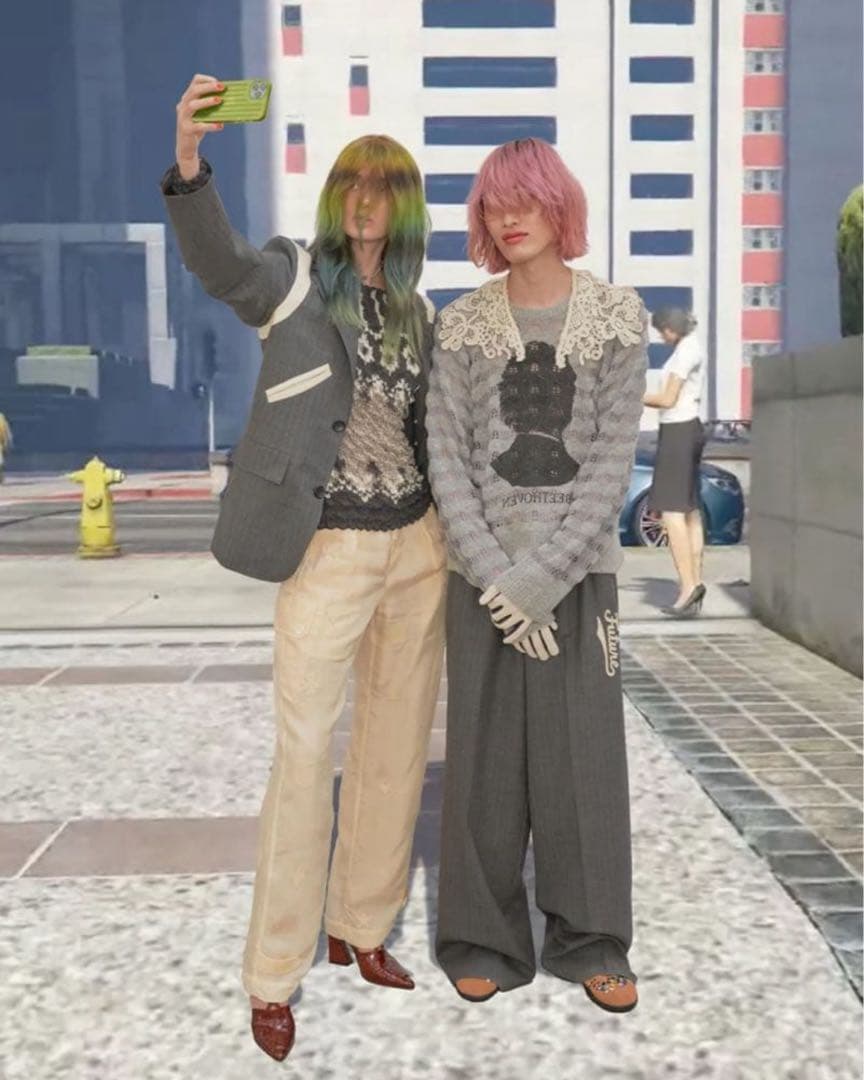 トップス MASU 22AW reverse beethoven sweater 44