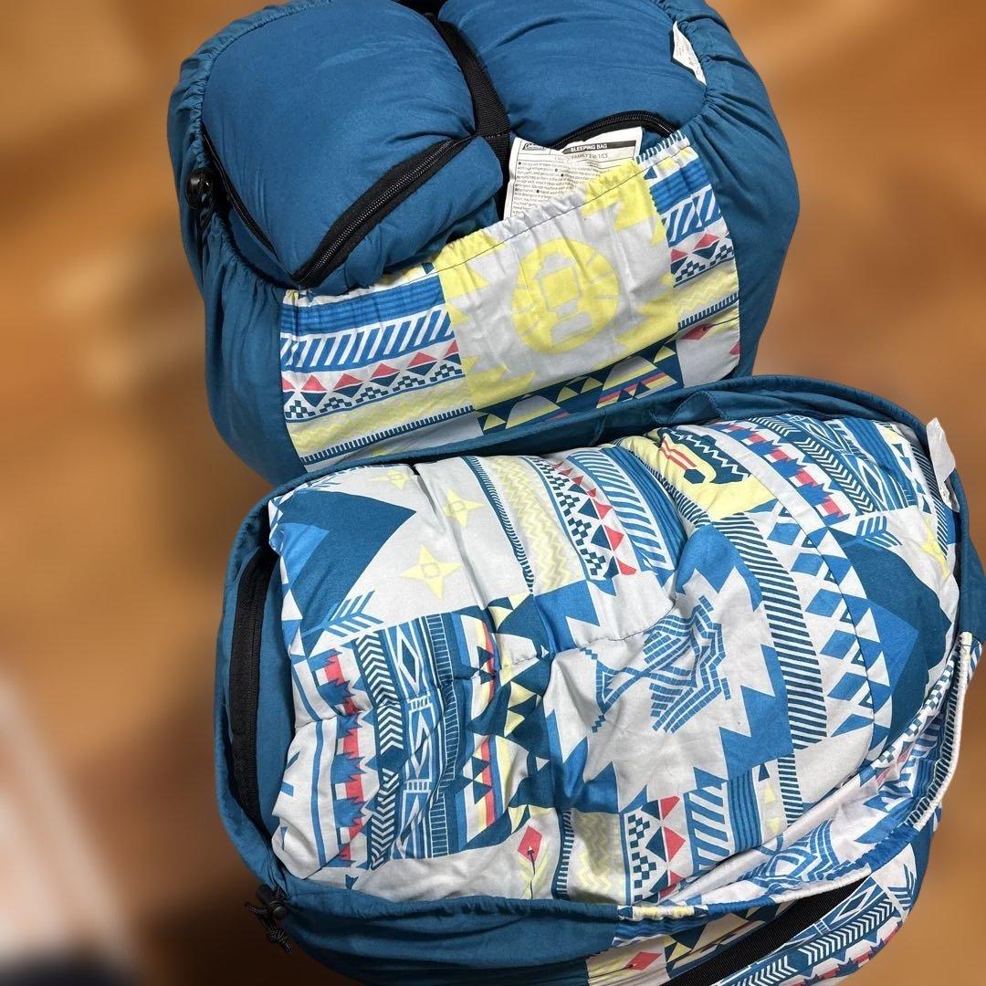 Coleman コールマン 寝袋　ファミリー　ダブル　2in1 2セット