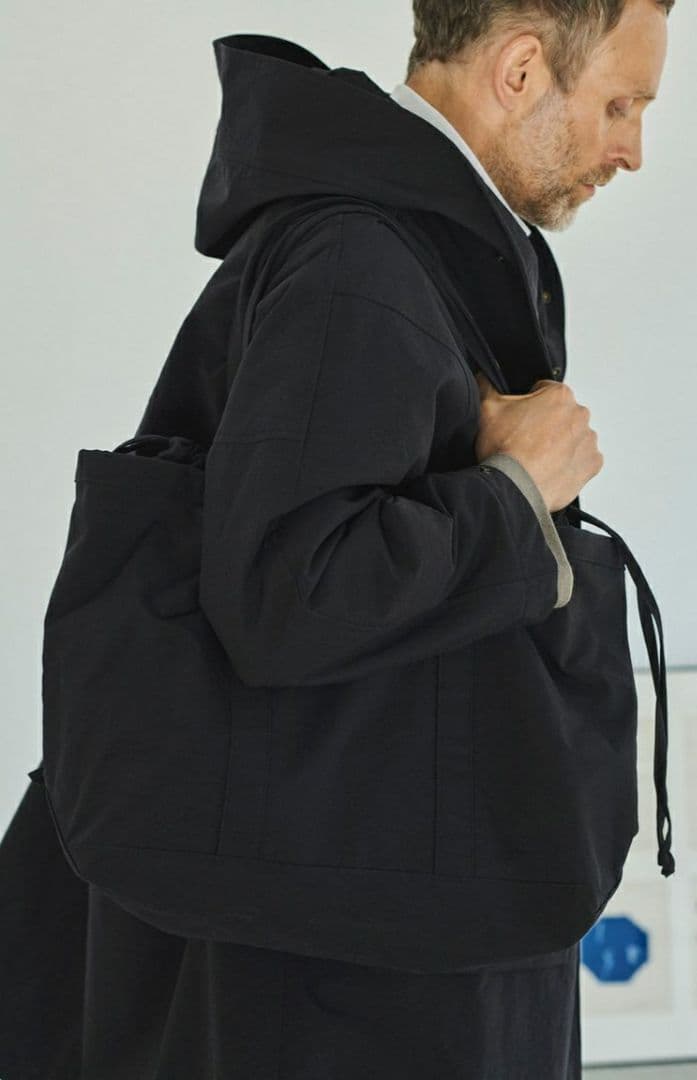 Still by hand フードコート 黒 46 24AW 美品