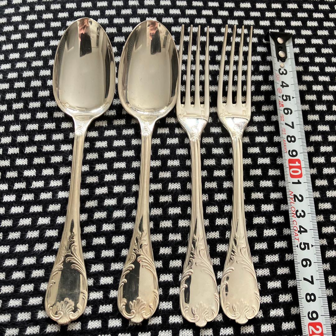 クリストフル　マルリー　スタンダード　フォーク、スプーン　各2本