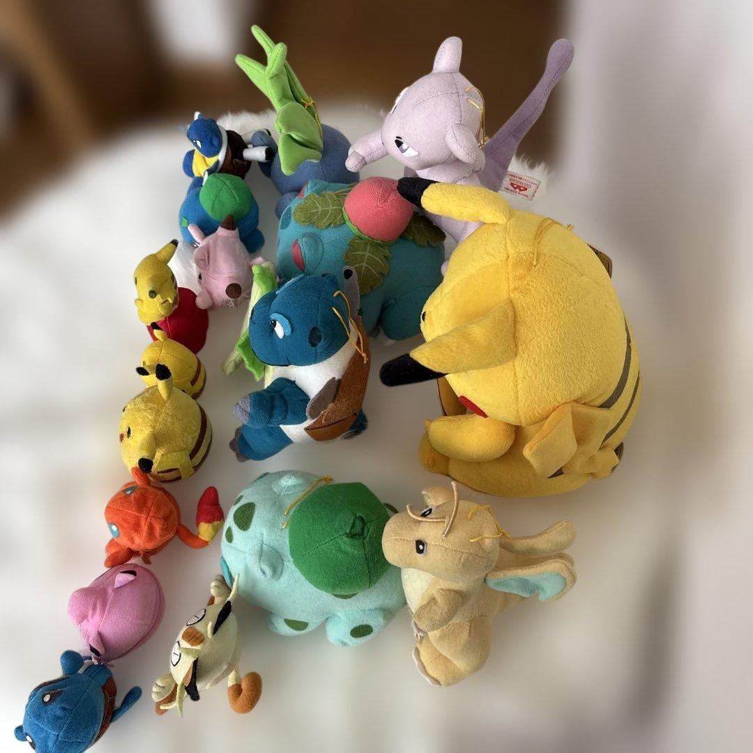 ポケモンのぬいぐるみ達