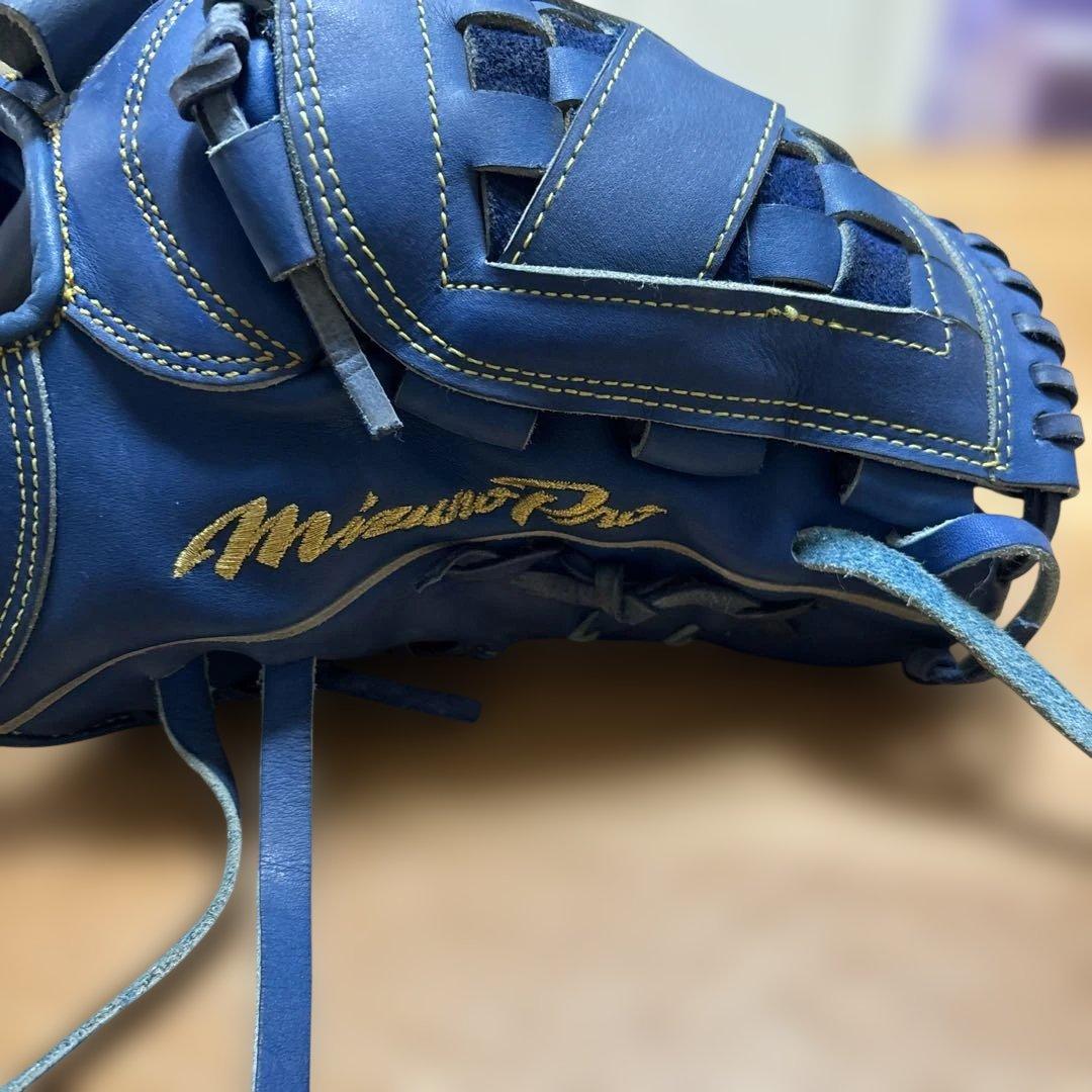 Mizuno Pro 軟式野球グローブ 青