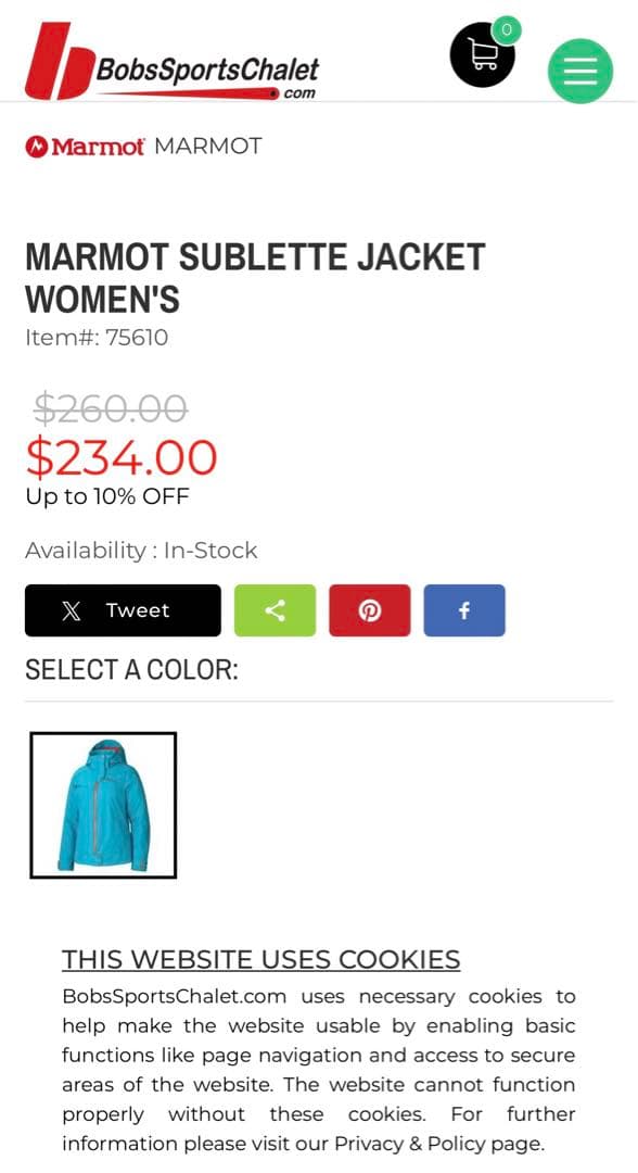 marmot スキーウェア　ブルー　新品未使用