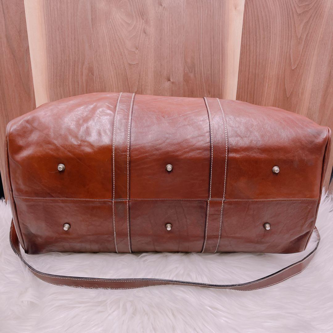 HIROFU 旅行ボストンバッグショルダーバッグ　2way レザー本革大容量