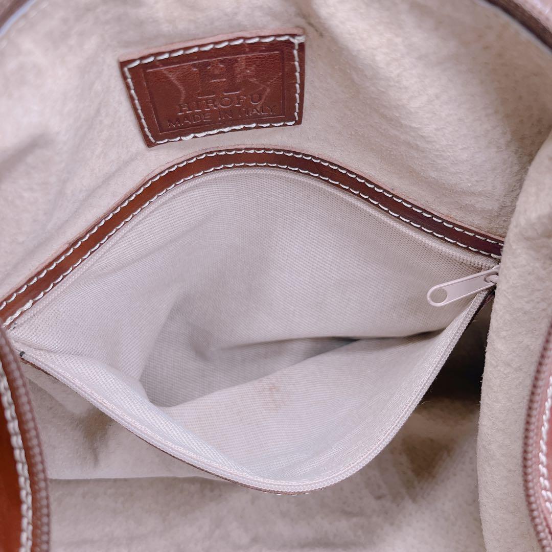 HIROFU 旅行ボストンバッグショルダーバッグ　2way レザー本革大容量