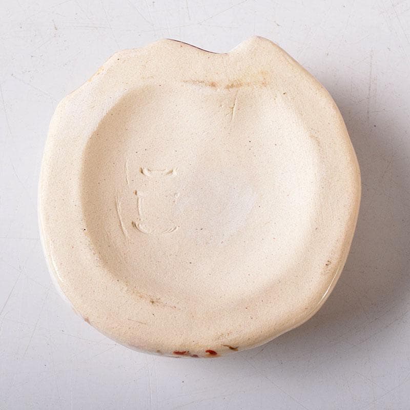 茶道具　京焼　橋本永豊作　色絵　お福　香合　共箱　V　7755