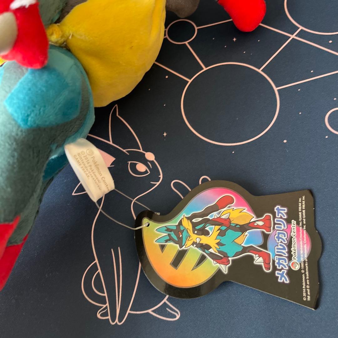 新品タグ付　メガルカリオ　ぬいぐるみ　ポケモンセンター　タカラトミー