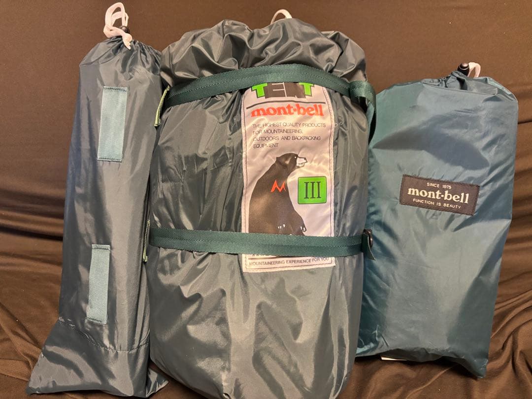 モンベル　ムーンライト3 アイボリー未使用品+専用グランドシート