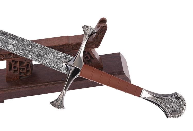 ヨーロッパ式長剣古銀 日本刀 模造刀 居合刀 武士道 武蔵 鑑賞用 手鍛造打