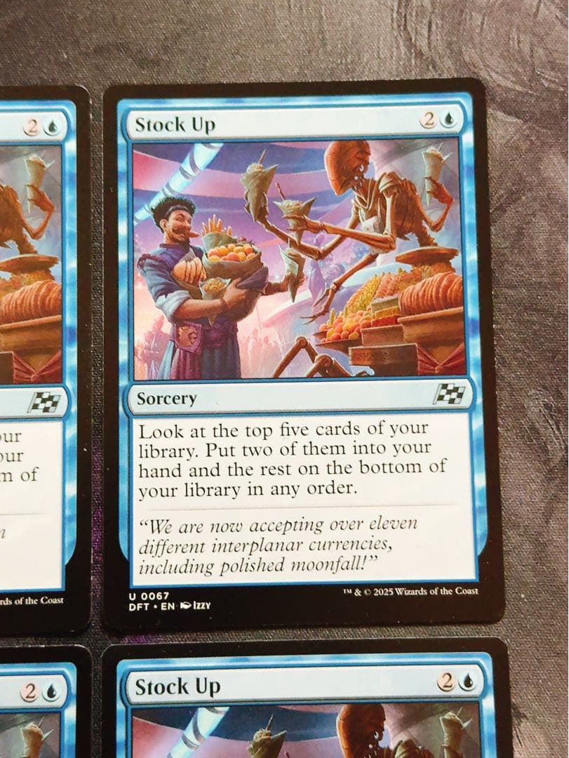 食糧補充　英語　4枚セット