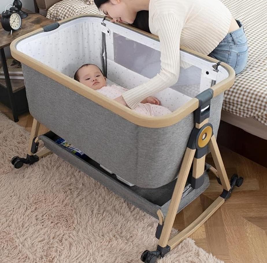 Maydolly 3-in-1ベビーベッド バシネット 添い寝ベッド 揺りかご