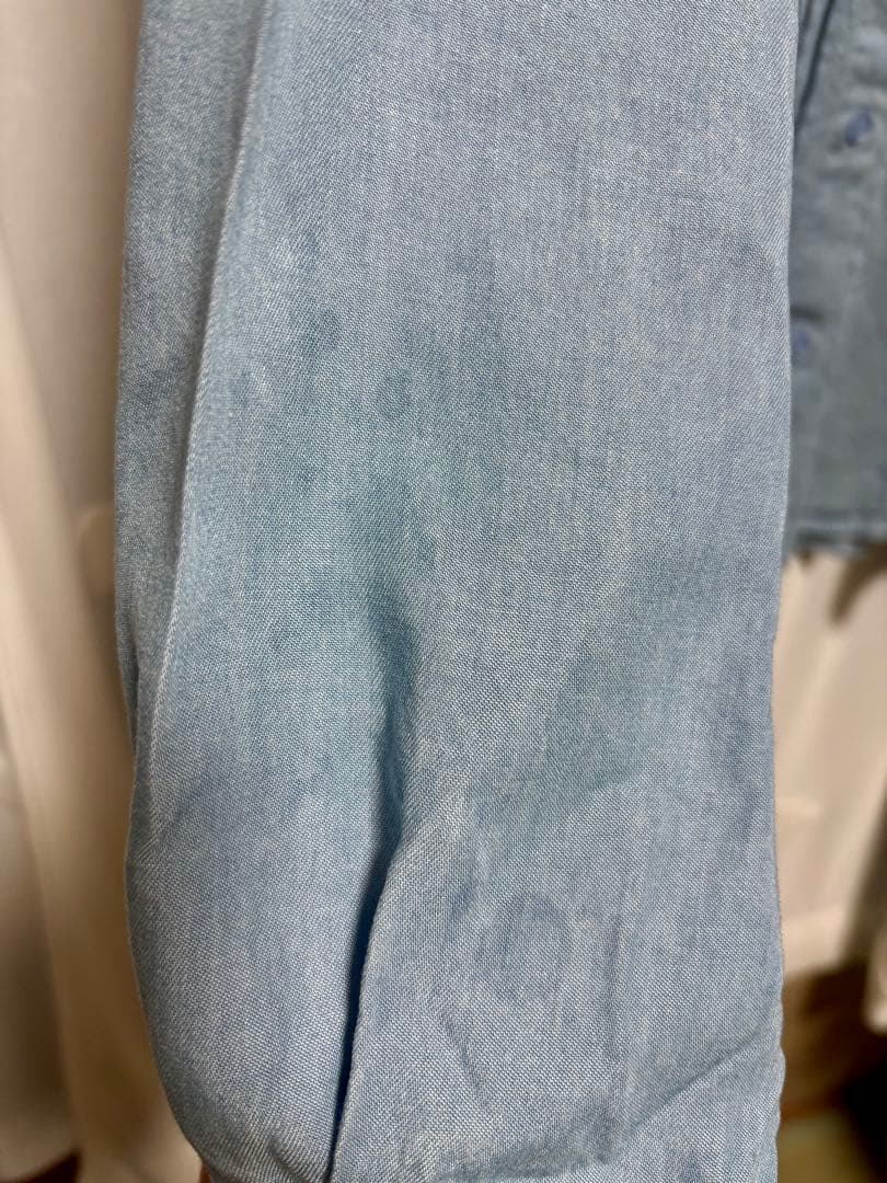 【SINME】スカラエンブロイダリー／デニム シャツ／タグ付