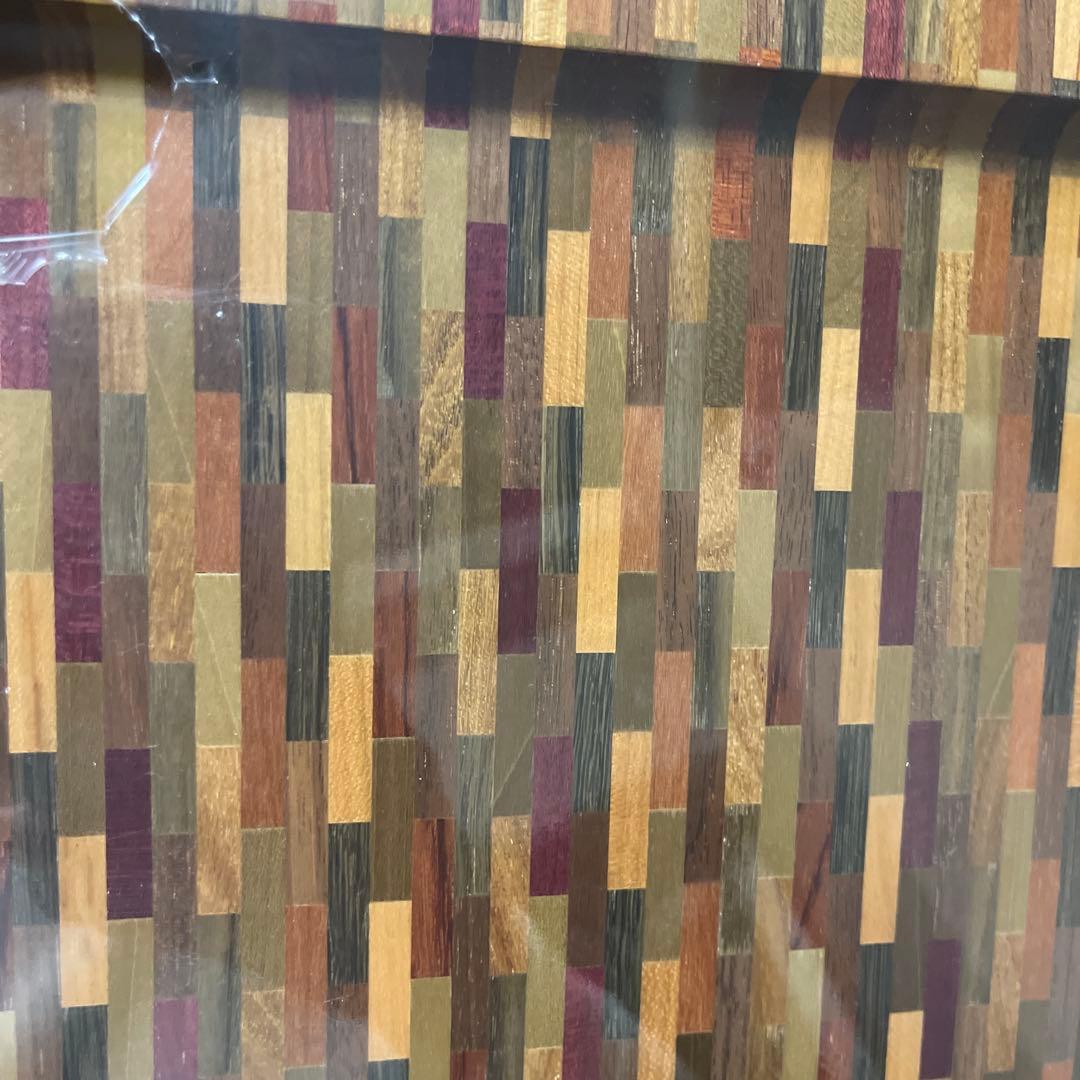 寄木細工 箱根細工 お盆 トレイ 大皿 角盆 無垢 天然木 工芸品