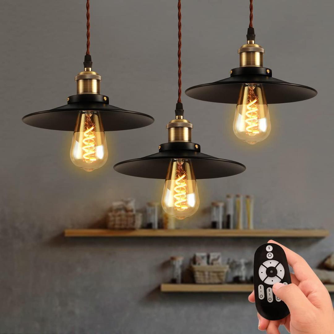 【M2208-120-90】ペンダントライト 3個セット レール式 直径22cm