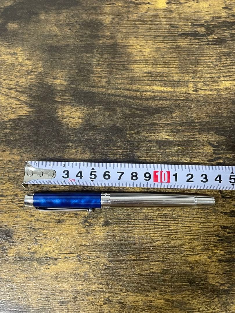 新品　ロジウムストライプ×マーブル　マリンブルー　グランセ　パイロット　万年筆