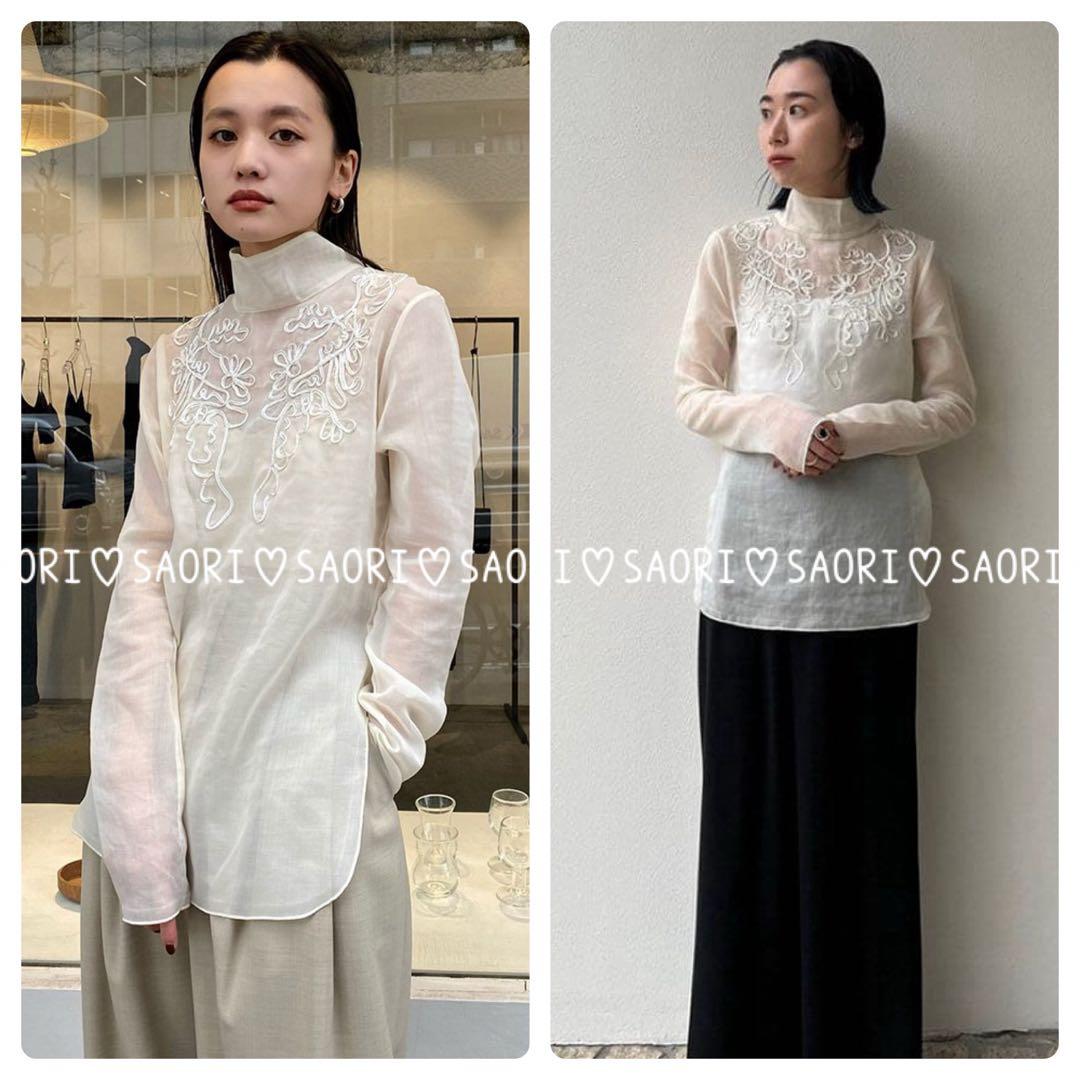 TODAYFUL【未使用に近い】Sheer Embroidery Blouse