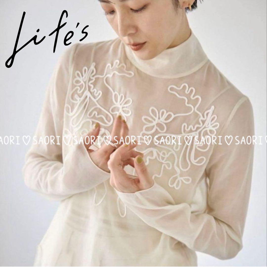 TODAYFUL【未使用に近い】Sheer Embroidery Blouse