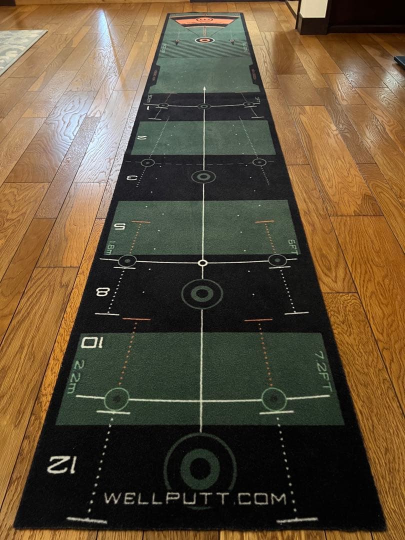 WELLPUTT パター練習マット 3m Green