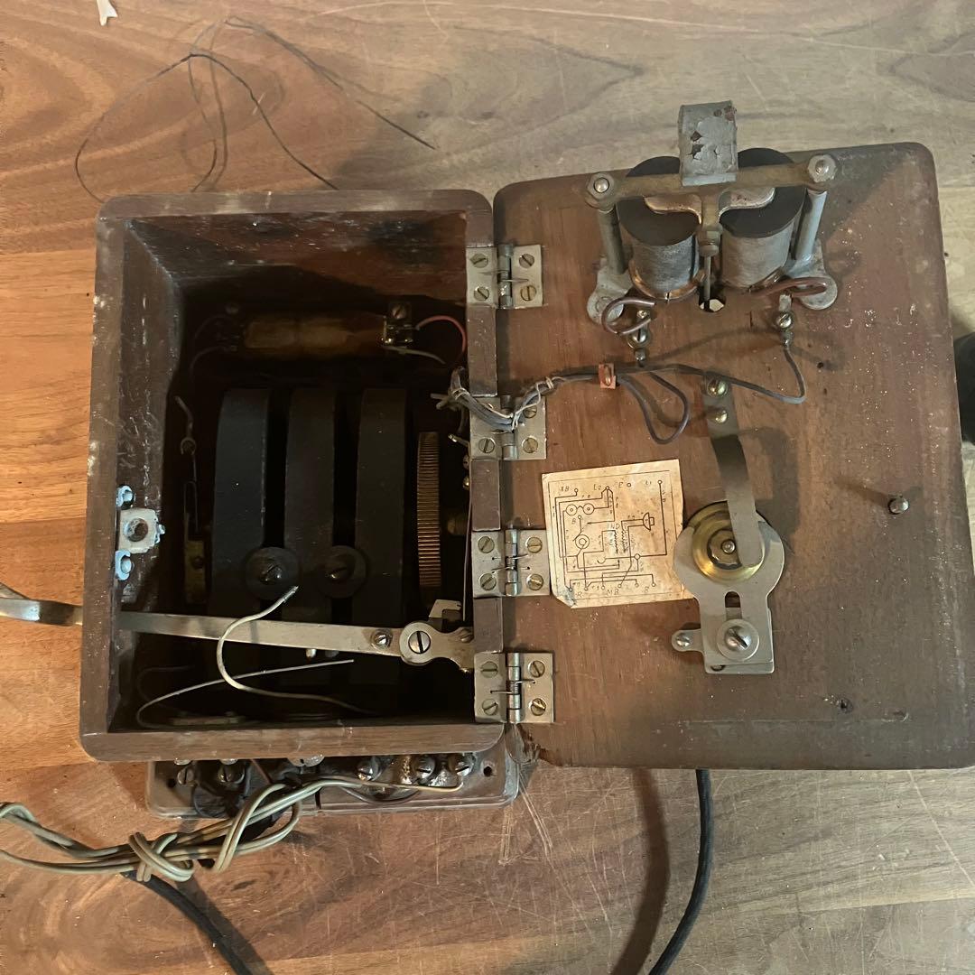 昭和レトロ デルビル電話機 手回し電話機 アンティーク ヴィンテージ ジャンク