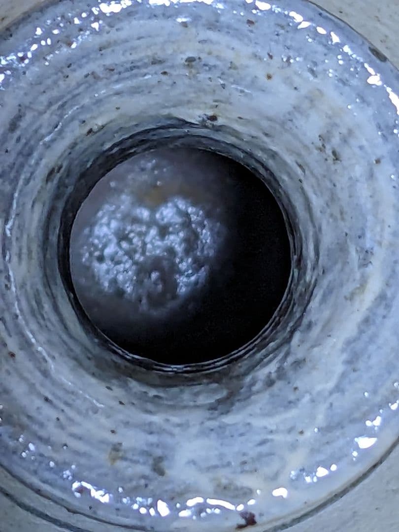 ♦朝鮮陶磁 鶏龍山 粉青沙器 鉄絵刷毛目徳利 酒器 置物飾り 古美術骨董品