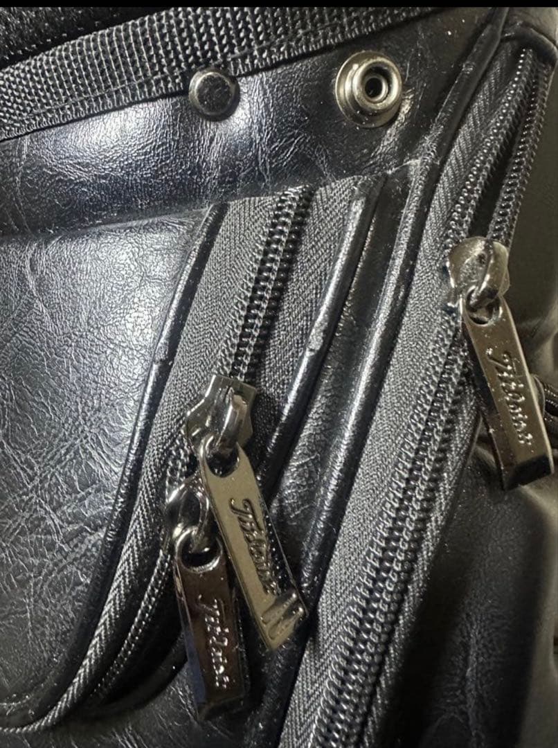 ✨️美品 Titleist ブラック キャディバッグ 9.5型 3点式ショルダー