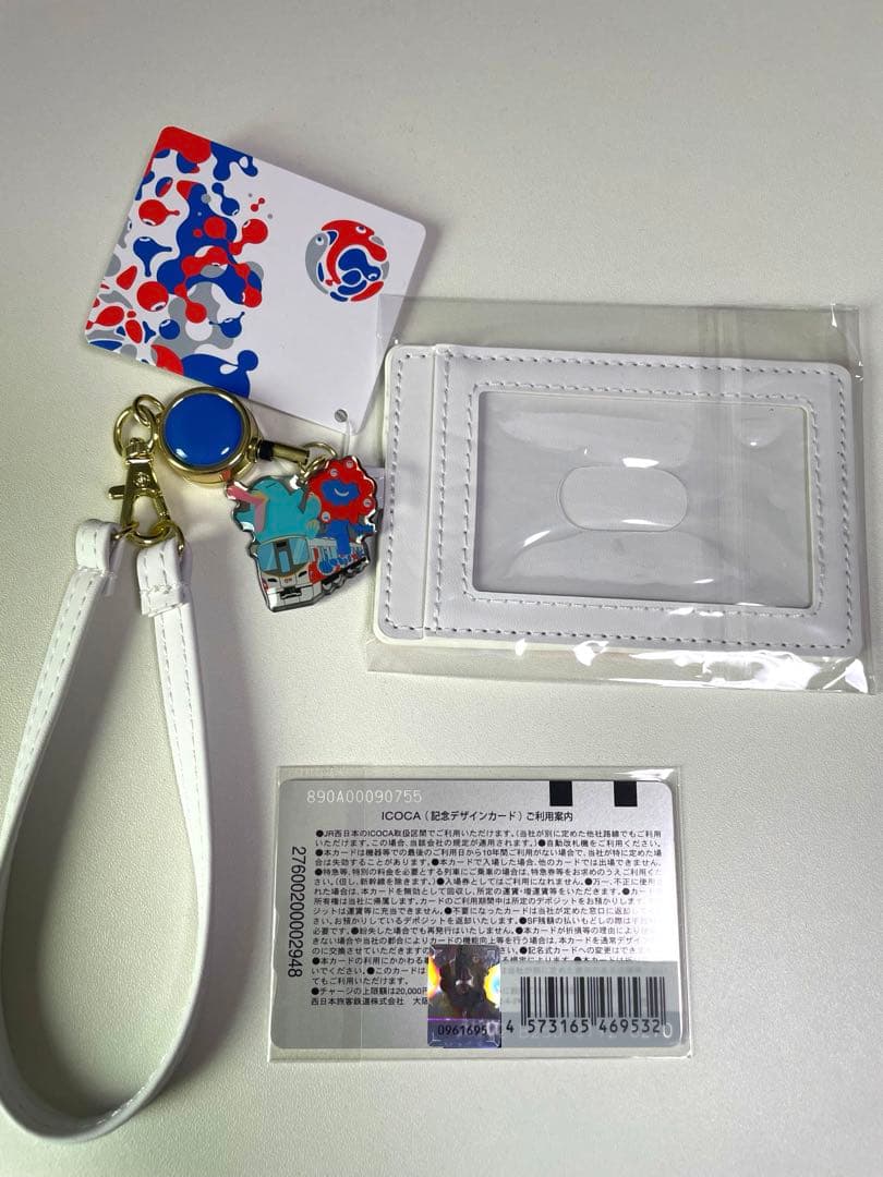 【即時発送】万博　ミャクミャク　ICOCA ➕合皮パスケース付きセット