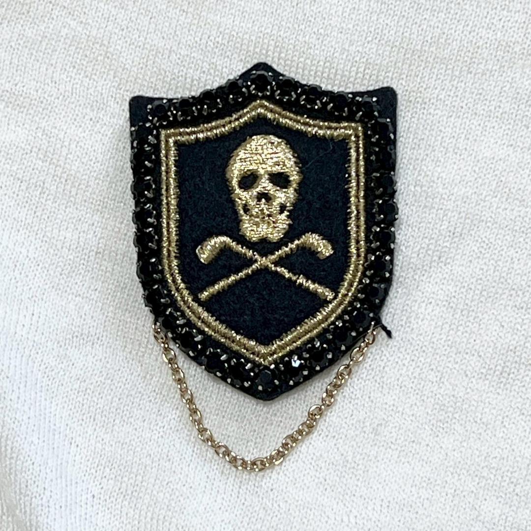 MARK&LONA ホワイト Vネック セーター カシミヤ カシミア100% M