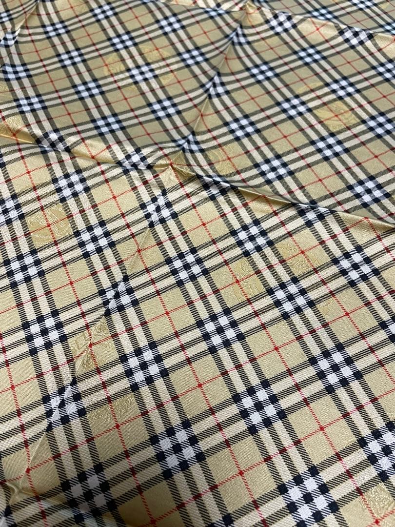 s*y様 シルク&コットンBurberry チェック柄ハンカチーフ4枚セット