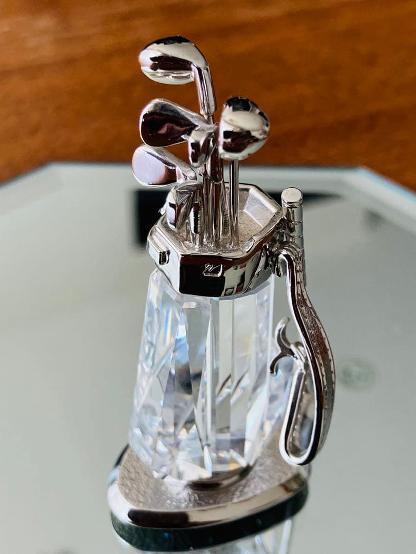 【SWAROVSKI】クリスタル　ゴルフクラブ ミニチュア