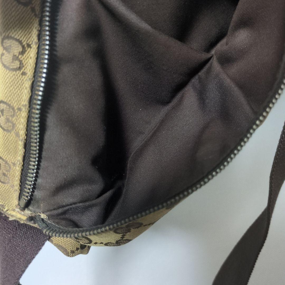 GUCCI グッチ ボディバッグ キャンバス レザー ウエストポーチ 28566