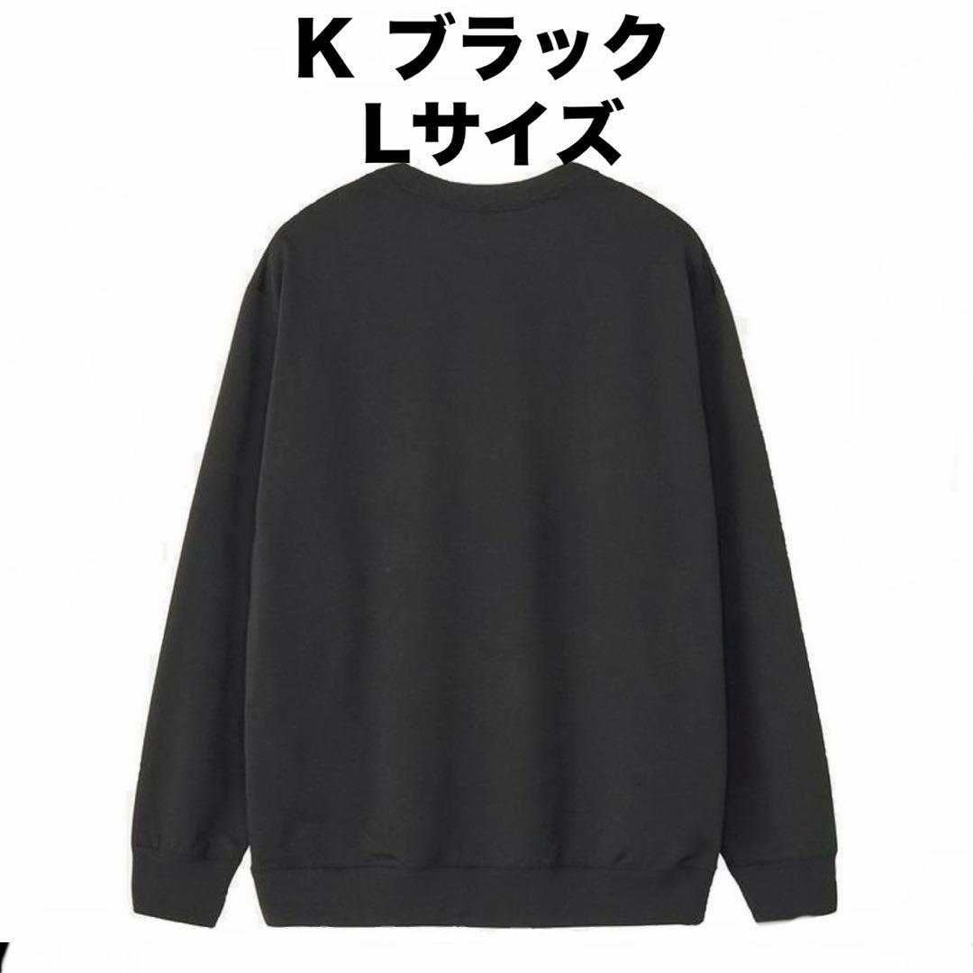 ノースフェイス スモールロゴヘザースウェットクルー　ブラック L NT62532