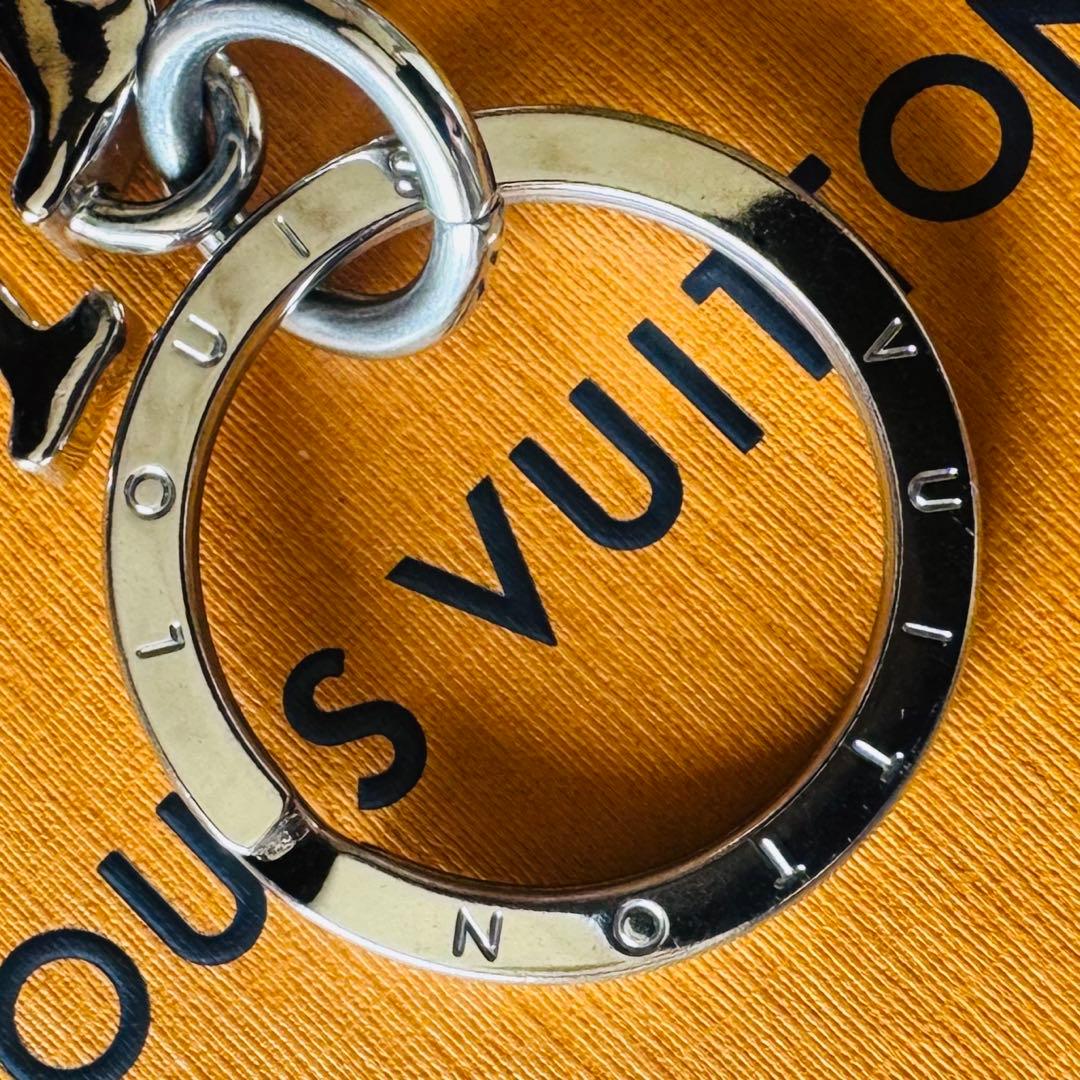 LOUIS VUITTON ポルトクレ LVシャープ キーホルダー チャーム極美