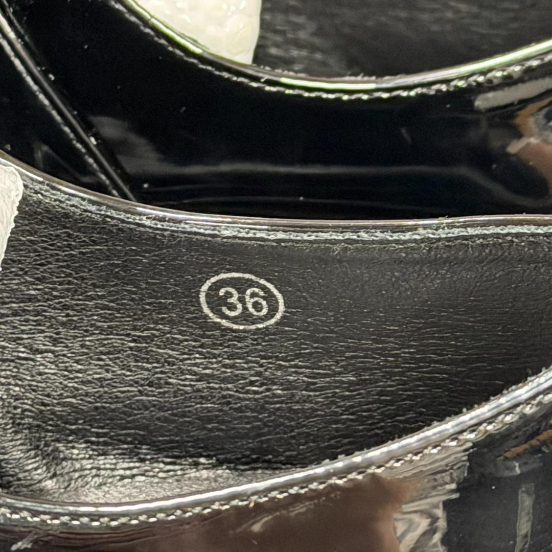 BUBBLES ダブルバックルプラットシューズ B24001 36