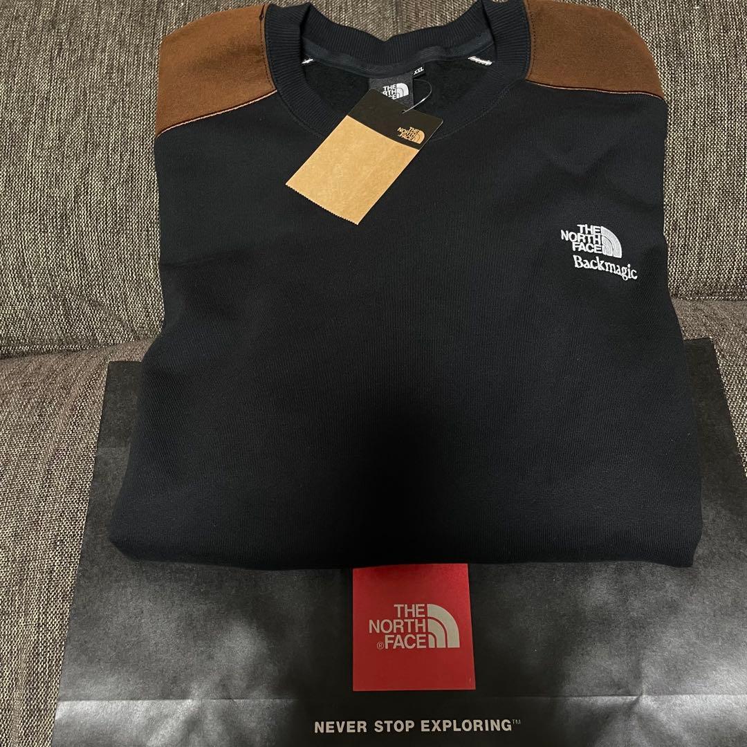 ノースフェイス Backmagic限定 Sweat Crew【XXL】ブラック