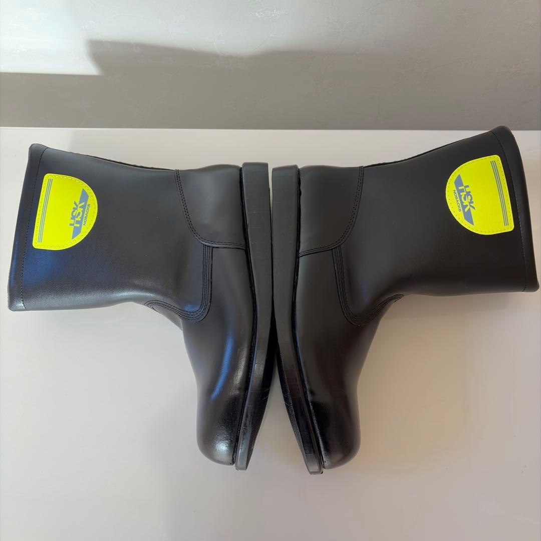 ノサックス HSK208 舗装用安全靴 黒 25cm 舗装靴 道路舗装用 半長靴