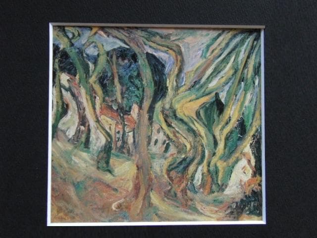 ハイム・スーチン、【セレの風景】、高級画集画、状態良好、新品高級額装付