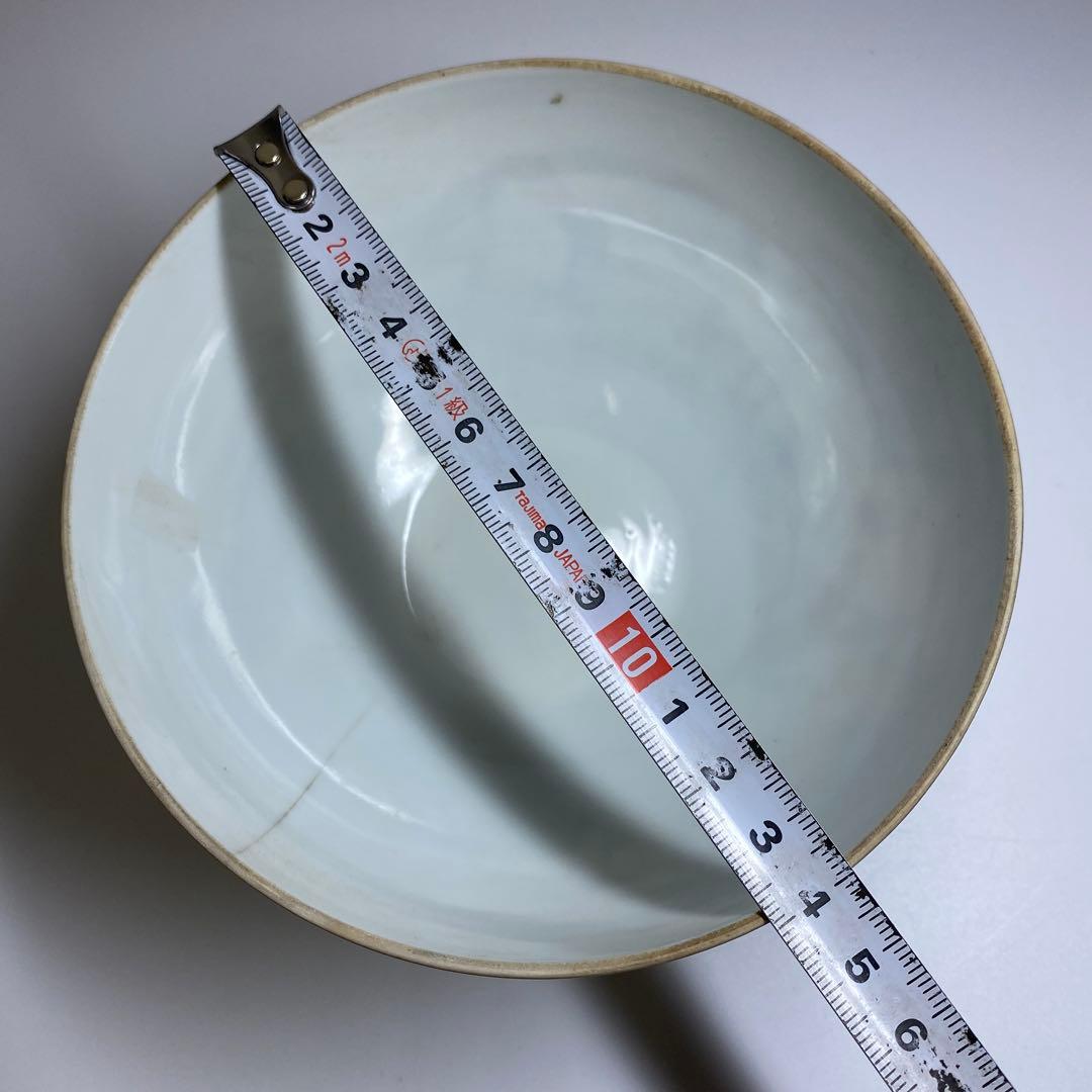 中国清時代　乾隆年製　薄胎極上人物風景画鉢　箱付　東Y7-0331☆2Fトヒト