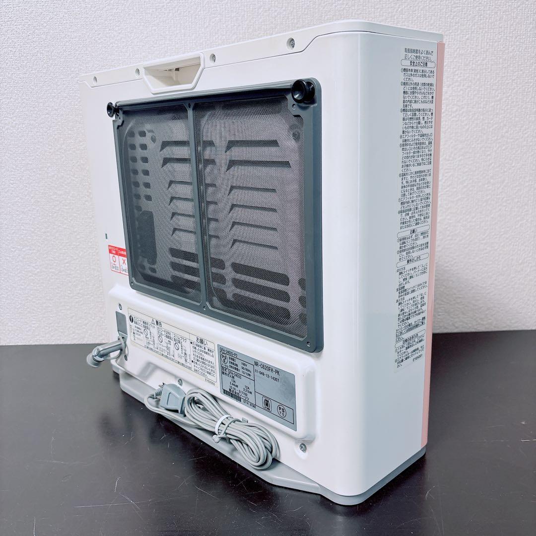 希少カラー美品 ノーリツ ガスファンヒーター ピンク 都市ガス 東京ガス7〜9畳