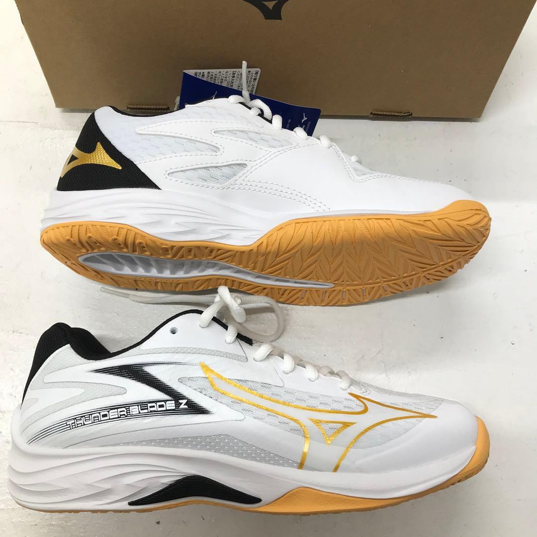 Mizuno サンダーBlade Z 24.0cm ホワイト/ゴールド