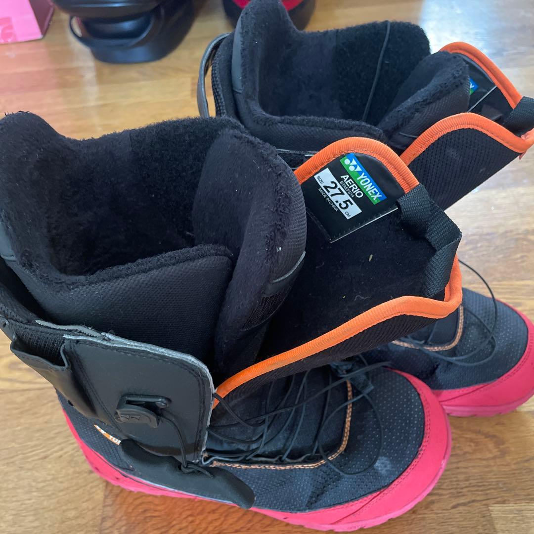 aerio スノーボードブーツ 27.5cm ブラック/レッド