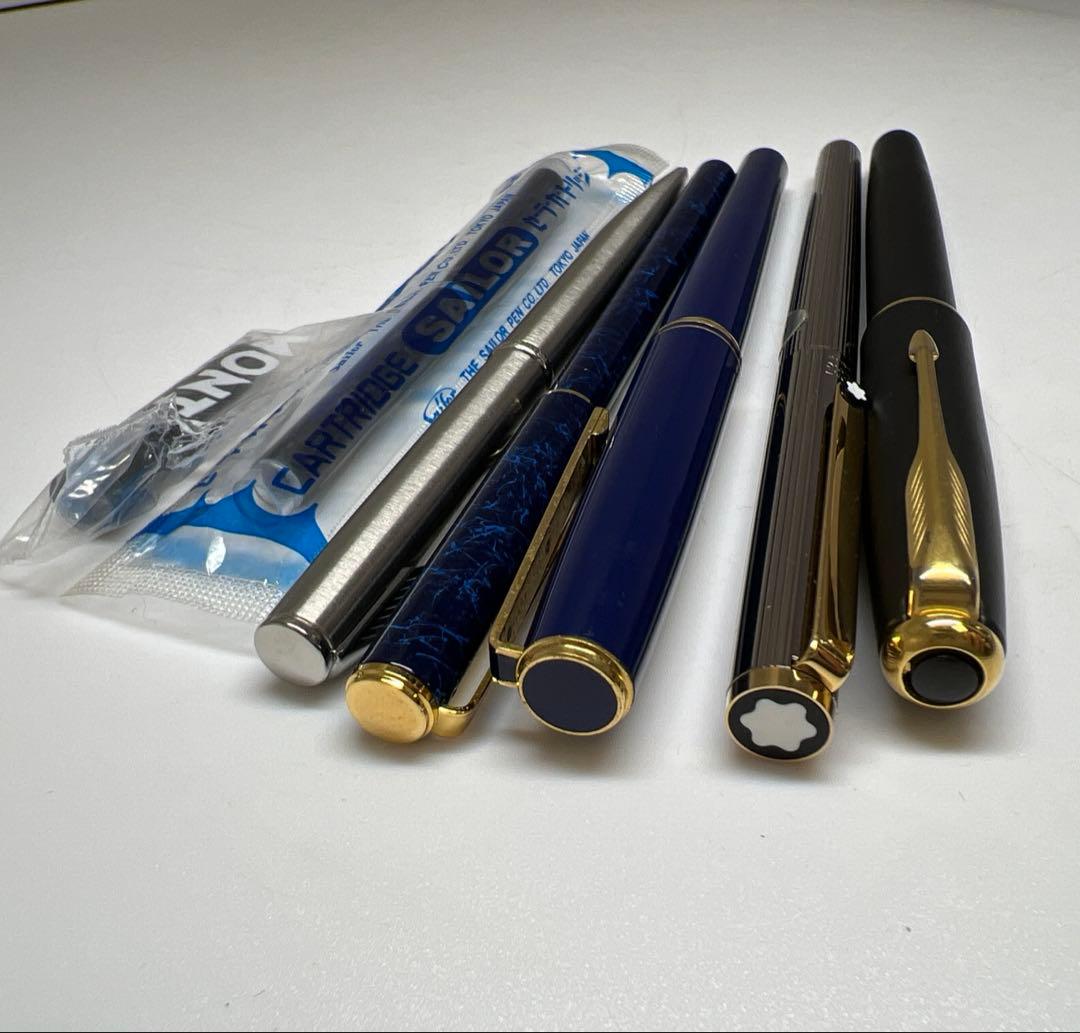 パーカー、モンブラン　万年筆、ボールペン　100g 東Y7-1023①トヒチサ
