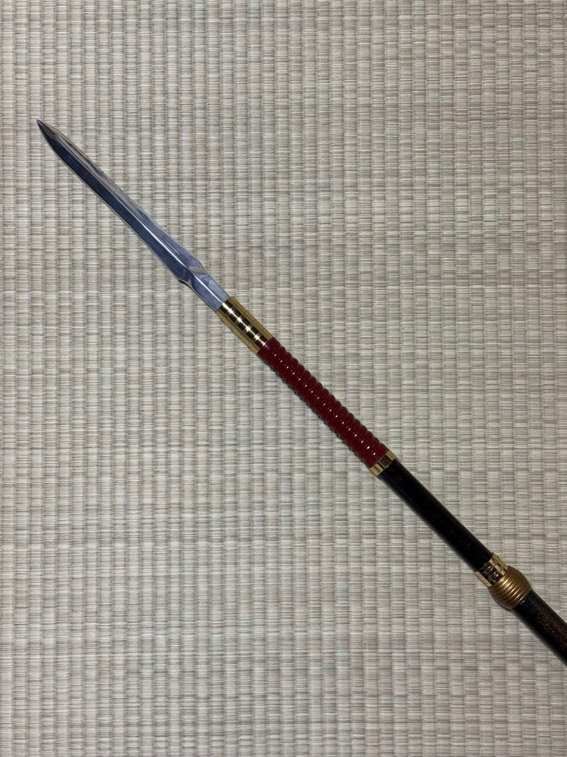 槍　やり　3本継　梨地　模造刀　模擬刀　美術刀　舞踊　大衆演劇　芝居