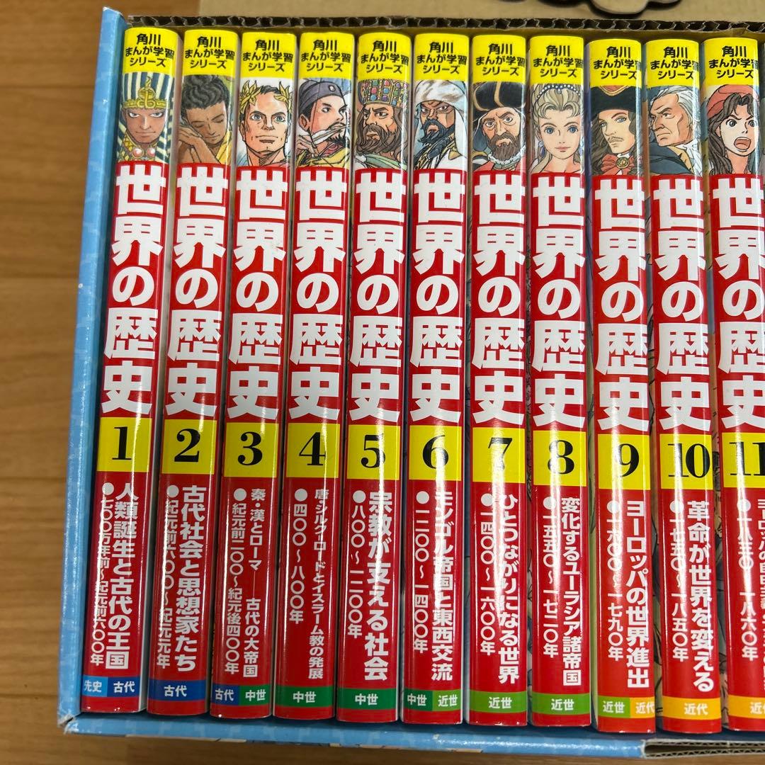 【美品】角川 まんが学習シリーズ 世界の歴史 全20巻+懐中コンパス　全巻