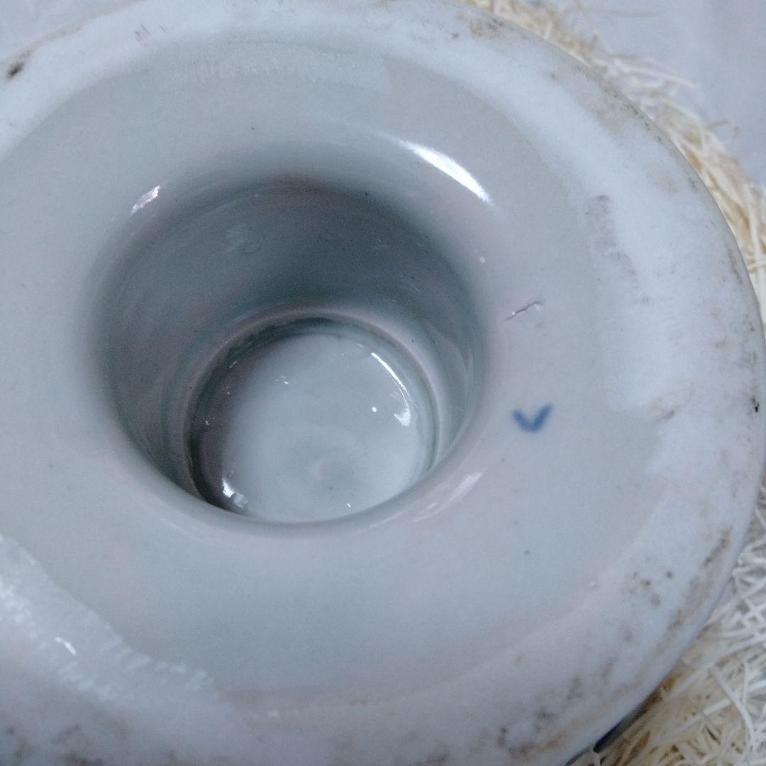 盃洗 染付 手鞠 インテリア 戦前 アンティーク 陶器