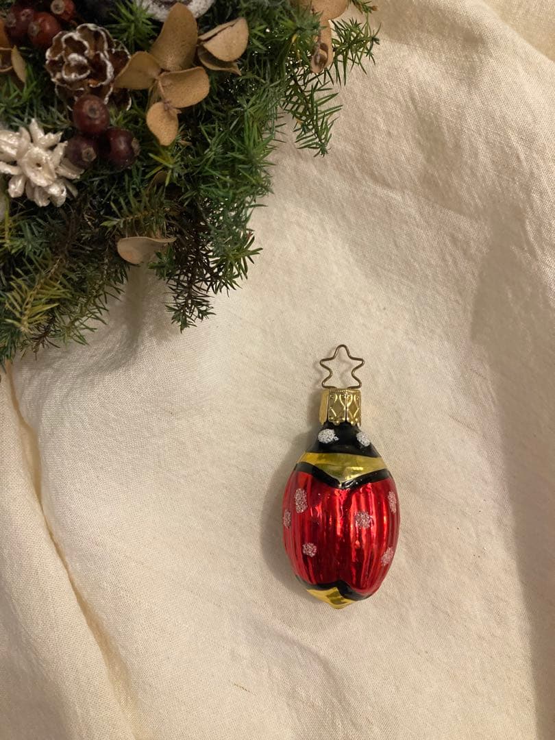 vintage German Inge glass クリスマスオーナメント　6個